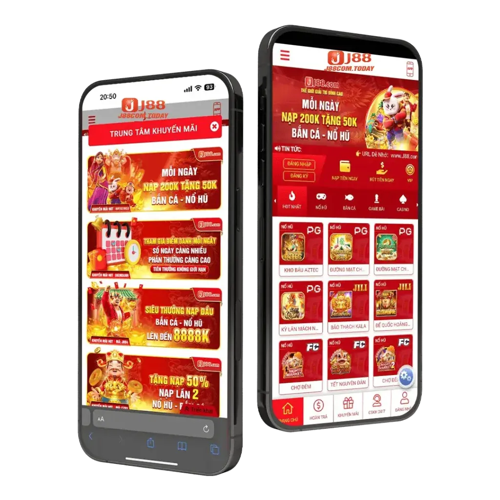 Giao diện bwin app trên điện thoại di động